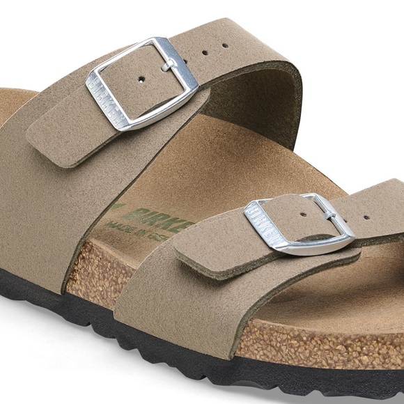 Birkenstock Birkis Sydney Womens Size 36 Vegan Gray Taupe - Picture 4 of 13